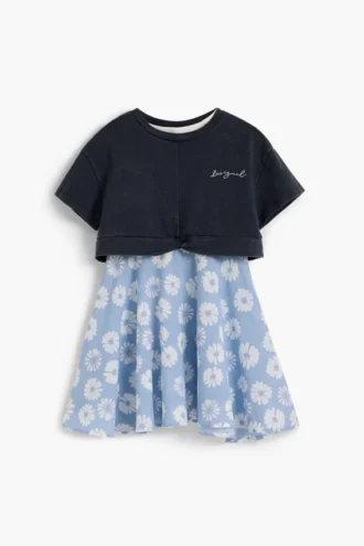2-in-1-Kleid mit Blumenmuster