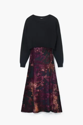 2-in-1-Midi-Kleid