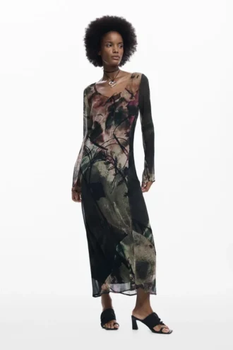 Abstraktes Midikleid