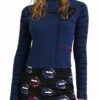 Arty geripptes T-Shirt mit Volants
