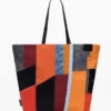 Arty Patch-Tasche mit großen Henkeln