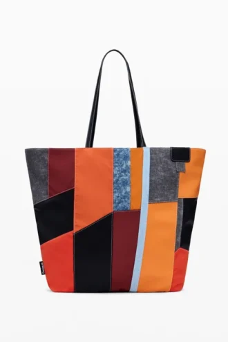 Arty Patch-Tasche mit großen Henkeln