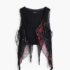 Asymmetrische Chiffon-Bluse Asymmetrische Chiffon-Bluse