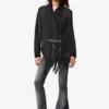 Asymmetrische Jacke aus 100 % Leder von Masha Popova