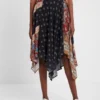 Asymmetrischer, ausgestellter Patchwork-Röckchen Asymmetrischer, ausgestellter Patchwork-Röckchen