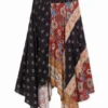 Asymmetrischer, ausgestellter Patchwork-Röckchen Asymmetrischer, ausgestellter Patchwork-Röckchen