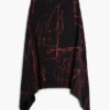 Asymmetrischer bedruckter Rock