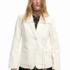 Asymmetrischer gestreifter Blazer Asymmetrischer gestreifter Blazer