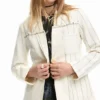 Asymmetrischer gestreifter Blazer Asymmetrischer gestreifter Blazer