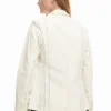Asymmetrischer gestreifter Blazer Asymmetrischer gestreifter Blazer