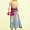 Asymmetrischer Jeansrock Asymmetrischer Jeansrock