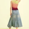 Asymmetrischer Jeansrock Asymmetrischer Jeansrock