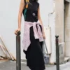 Asymmetrisches Blumenkleid