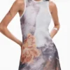 Asymmetrisches Blumenkleid Asymmetrisches Blumenkleid