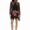 Asymmetrisches Blumenkleid Asymmetrisches Blumenkleid