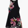 Asymmetrisches Blumenkleid Asymmetrisches Blumenkleid