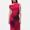 Asymmetrisches Drapier-Kleid Asymmetrisches Drapier-Kleid