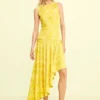 Asymmetrisches Kleid mit Print
