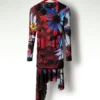 Asymmetrisches Kleid mit Print Asymmetrisches Kleid mit Print