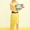 Asymmetrisches Kleid mit Print