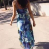Asymmetrisches Kleid mit Print