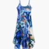 Asymmetrisches Kleid mit Print