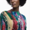 Asymmetrisches Kleid mit Rüschen Asymmetrisches Kleid mit Rüschen
