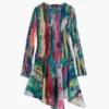 Asymmetrisches Kleid mit Rüschen Asymmetrisches Kleid mit Rüschen