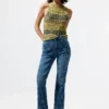 Ausgestellte Jeans-Hose Ausgestellte Jeans-Hose
