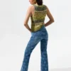 Ausgestellte Jeans-Hose Ausgestellte Jeans-Hose