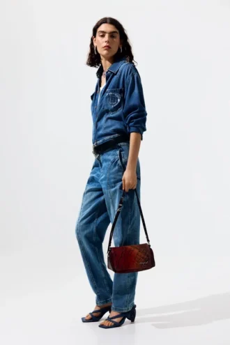 Ballon-Jeans mit Ziernähten