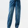 Ballon-Jeans mit Ziernähten