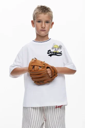 Baseball-T-Shirt mit kurzen Ärmeln