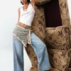 Bedruckte Jeans-Hose
