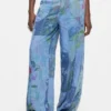 Bedruckte Jeans-Hose