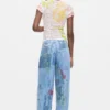 Bedruckte Jeans-Hose