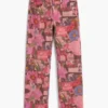 Bedruckte Jeans-Hose Bedruckte Jeans-Hose