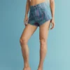 Bedruckte Jeans-Shorts