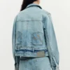 Bedruckte Jeansjacke