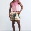 Bedruckte Patch-Badehose Bedruckte Patch-Badehose
