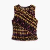 Bedruckte ärmellose Bluse Bedruckte ärmellose Bluse