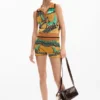 Bedruckte Strick-Shorts Bedruckte Strick-Shorts