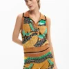Bedruckte Strick-Shorts Bedruckte Strick-Shorts
