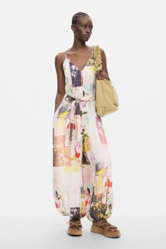 Bedruckter langer Jumpsuit