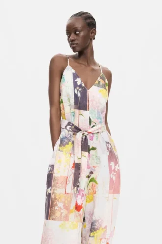 Bedruckter langer Jumpsuit