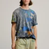 Bedrucktes Arty-T-Shirt
