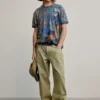 Bedrucktes Arty-T-Shirt