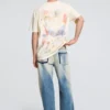 Bedrucktes Baumwoll-T-Shirt