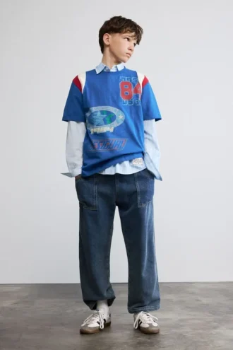 Bedrucktes Baumwoll-T-Shirt
