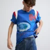 Bedrucktes Baumwoll-T-Shirt